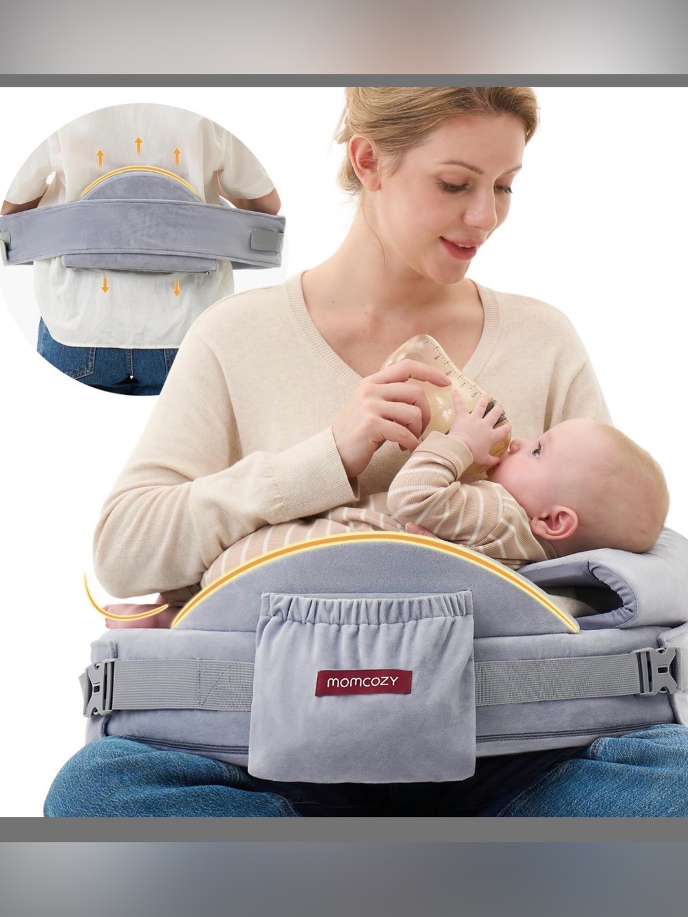 MomCozy Baby Feeding Support Waist Stool